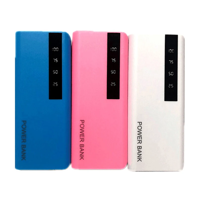 5x1865 0 opakowanie na Power Bank przenośny 5V ładowanie telefonu komórkowego przez USB DIY Shell 18650 uchwyt baterii etui z funkcją ładowania ze