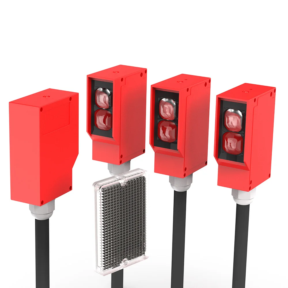 Imagem -05 - Interruptor Fotoelétrico Quadrado Gtric Sensor Infravermelho Através do Feixe 10m de Distância Ip67 à Prova Dágua 24220v ac dc Série E3jk