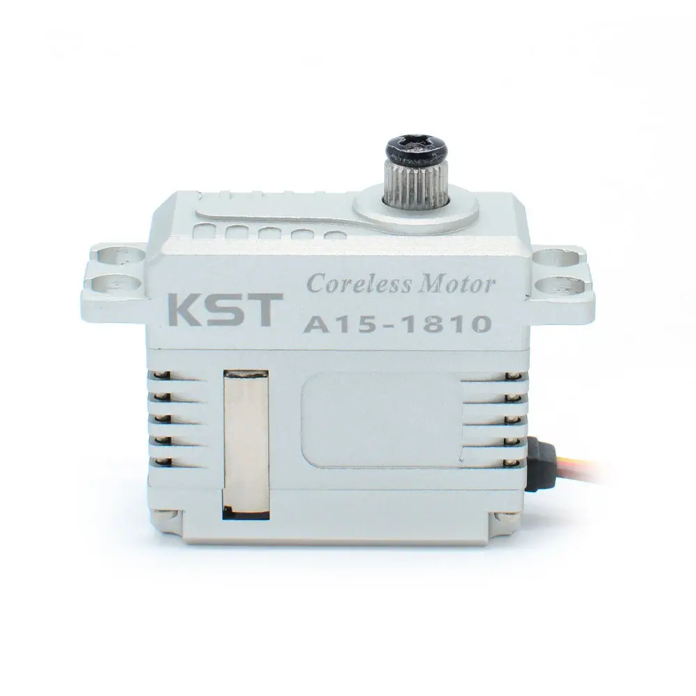 

KST A15-1810 High-Pressure Gear Servo Remote Control 20kg 0.10s Response Phosphor Bronze Quenched Steel Construction No Core