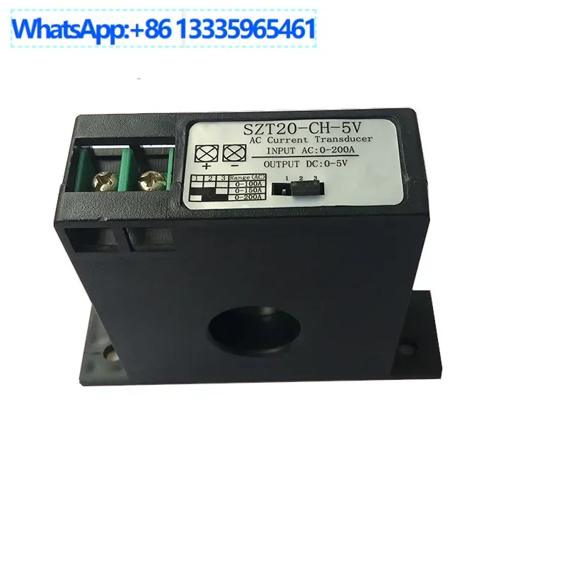 

Current Transmitter AC 0-200A to DC 0-5V AC Isolator Current Conversion SZT20-CH-5V
