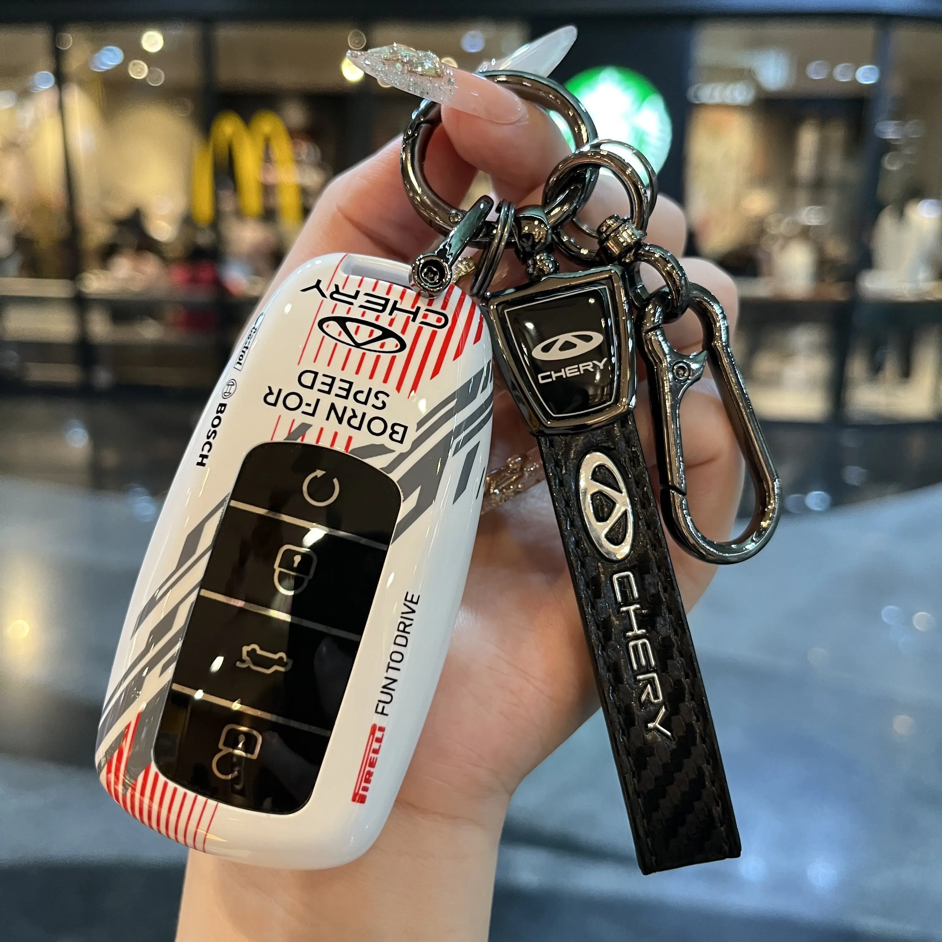 

For 25 Chery Tiggo 8Pro Track Key Set Compatible with Tiggo 9/8Plus/8L/7Plus Shell Arrizo 8 Buckles Vehicle Security Accessories