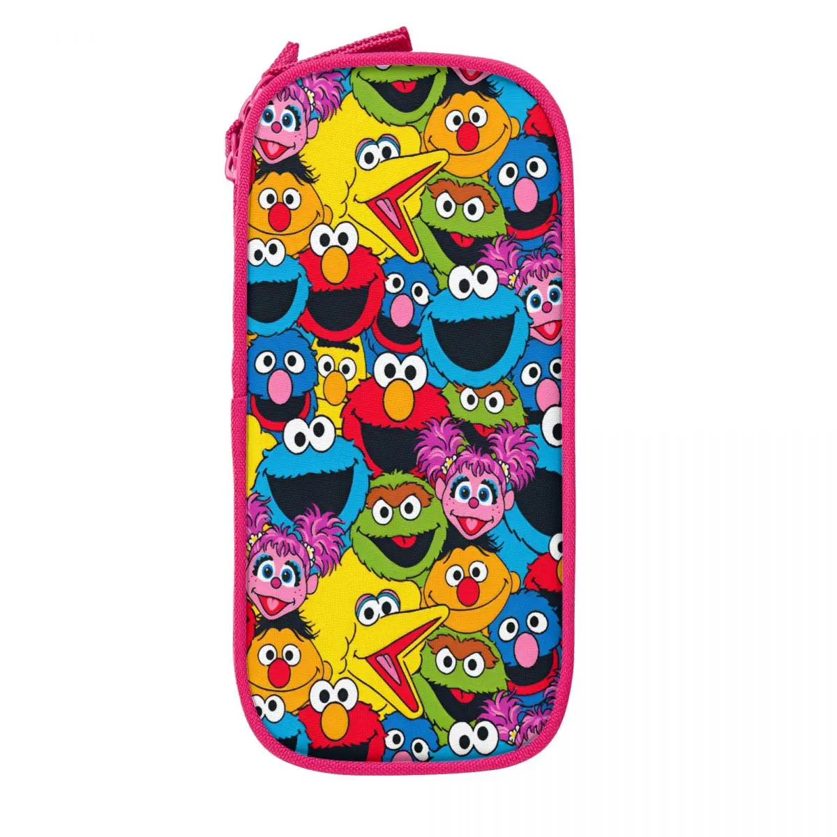 Sesames Streets Cookies Monsters Cartoon Pencil Case Pen Bag Kids Big Capacity School Supplies Gift Pencil Box