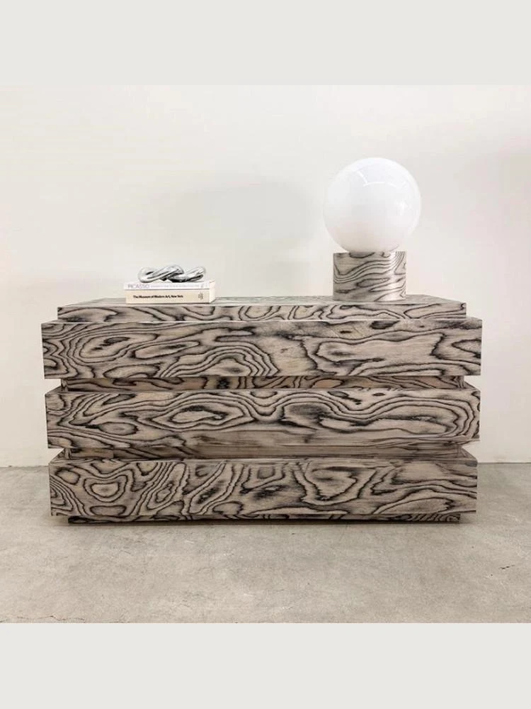 

Light Luxury Style Furniture Solid Wood Storage Cabinet Jewelry Storage Living Room Vase Display Rectangular Cabinet Customized