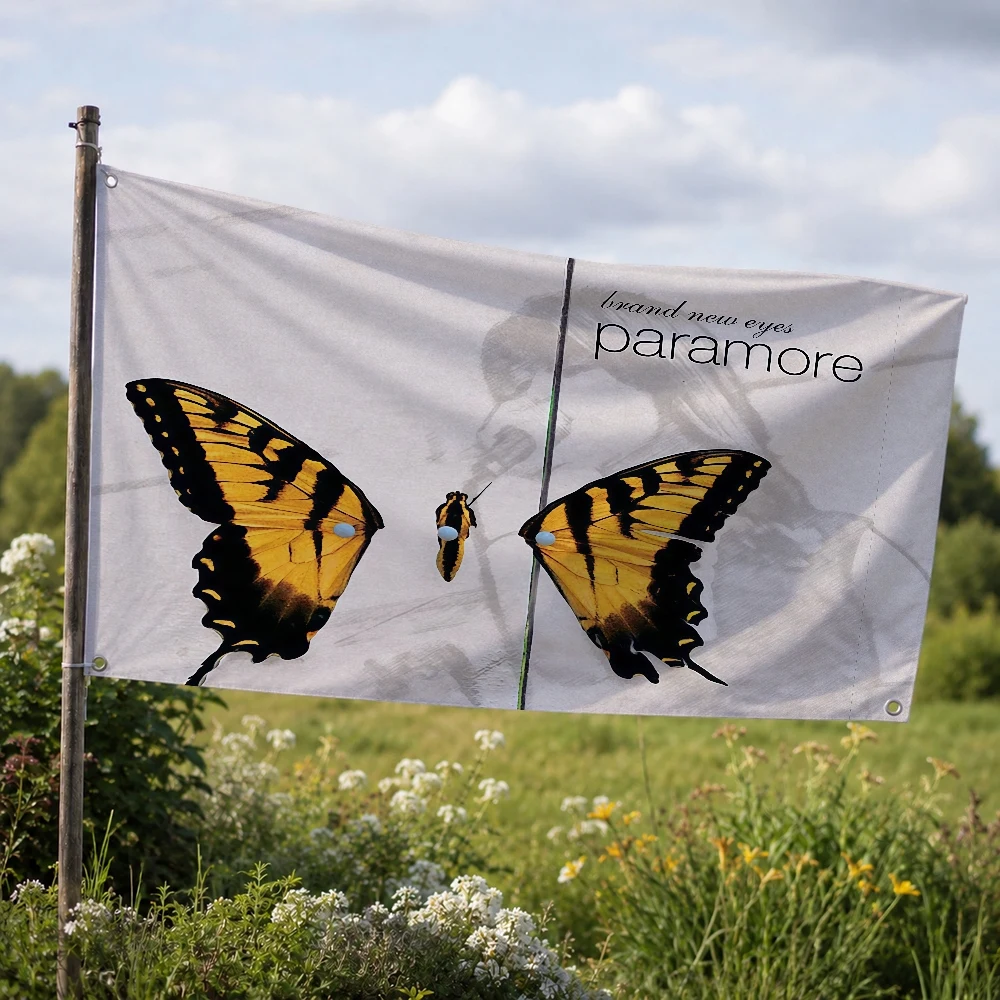 P-Paramore Rock Band Outdoor Flag for Home Camping Party Club Decor Garden Yard Wall Hanging Banner