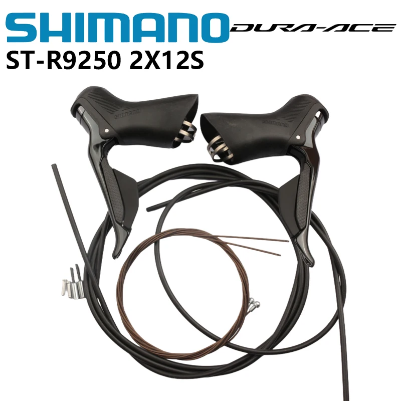 

Shimano DURA-ACE Series Di2 ST-R9250 2x12s пара рычагов переключения передач с двойным управлением для шоссейного велосипеда, V-Brake, беспроводное соединение, оригинал