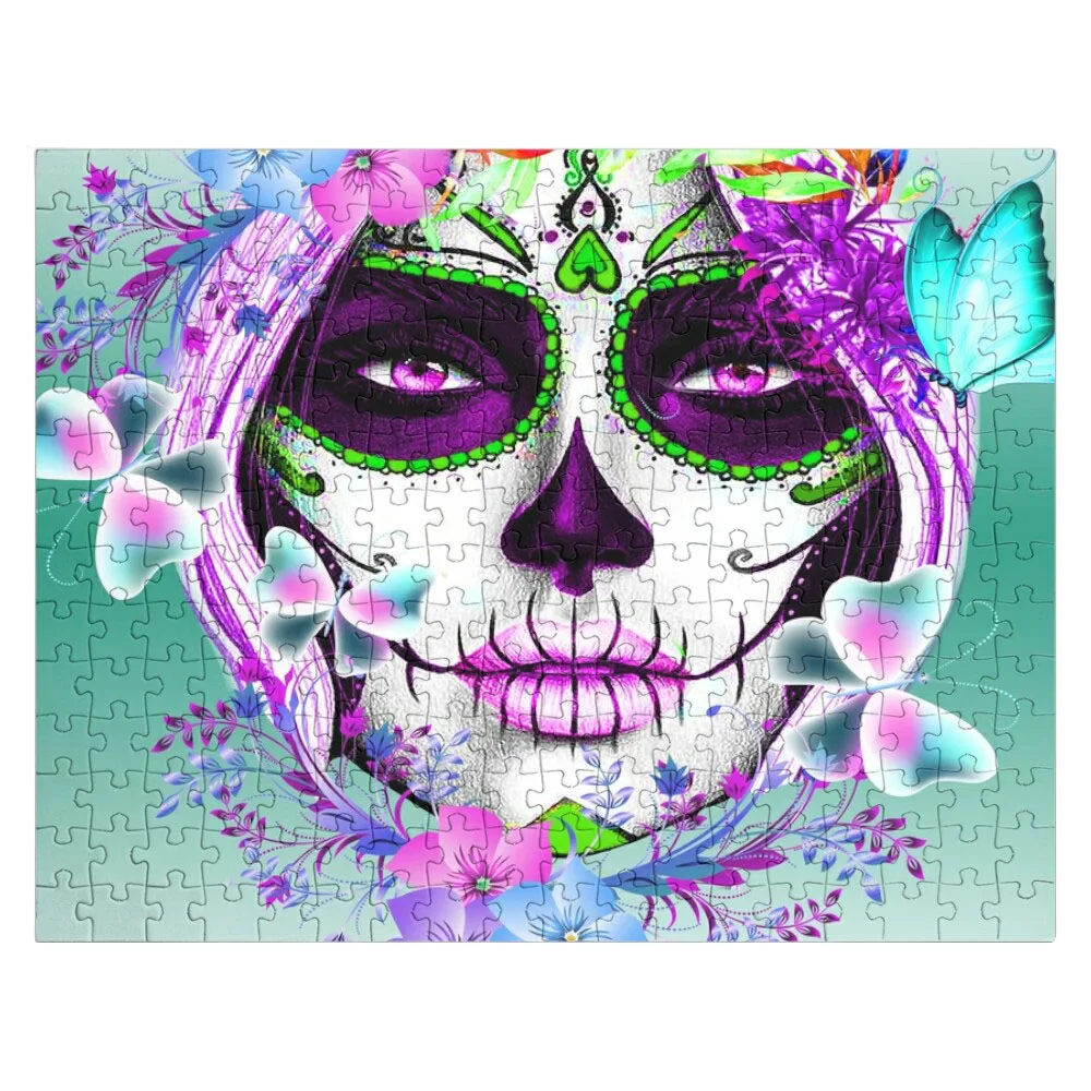 Catrina, Mexican Sugar Skull Girl Jigsaw Puzzle Personalised Puzzle Personalised Toys