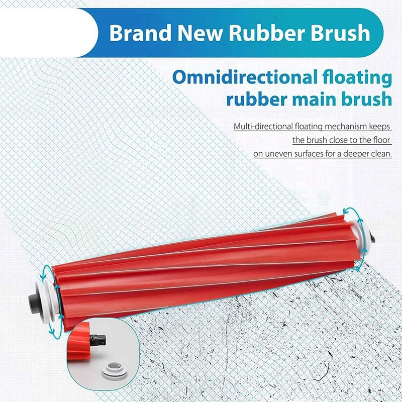 3X sikat utama untuk Roborock S7 T7 T7S T7plus T7splus sikat rol dapat dilepas aksesori penyedot debu Robot