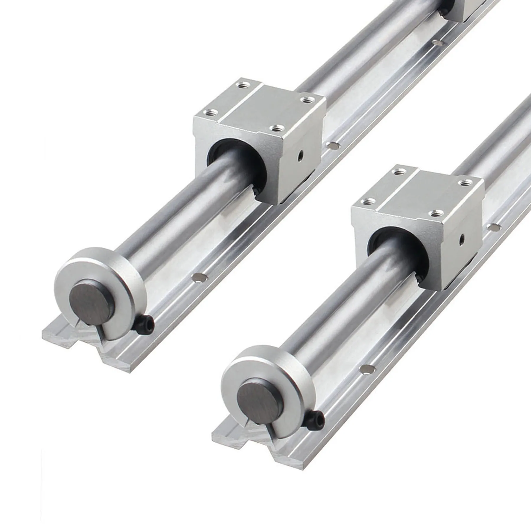 SBR12 SBR16 Linear Rail Bearing STOP COLLAR 4pcs ขนาดใหญ่เปิดแหวนคงที่สําหรับ CNC 3D ชิ้นส่วน SBR12 16 20 มม.