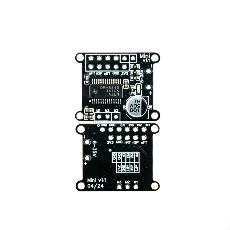 Makerbase MKSFOC Mini V1.1 SimpleFOC BLDC Driver Board DRV8313 8-30V for DIY Gimbal Robot 3phase Brushless Motor for Engrave