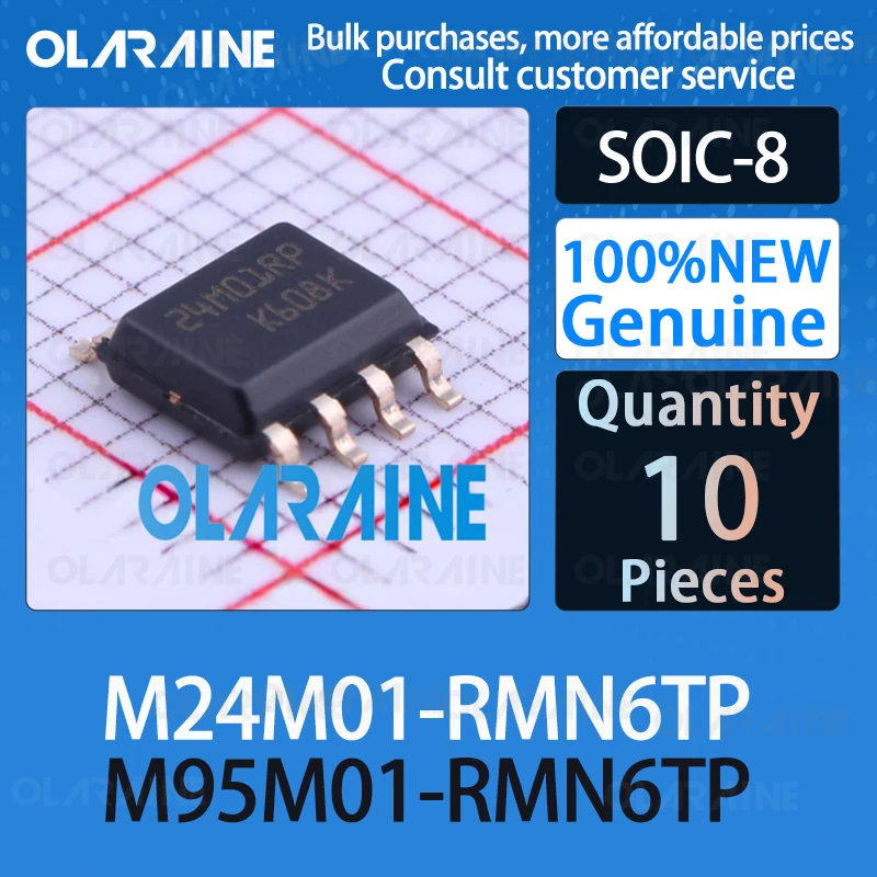 M24M01-RMN6TP M95M01-RMN6TP SOIC-8 100%NEW Electrically erasable programmable readonly memory IC chip circuit controlle olaraine