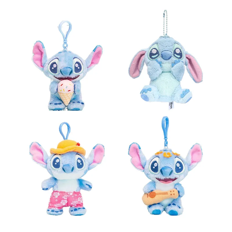 

Disney Stitch Vacation Series Рюкзак Подвеска Плюшевые игрушки Мультяшная милая кукла Брелок Подушка Детские игрушки Подарок