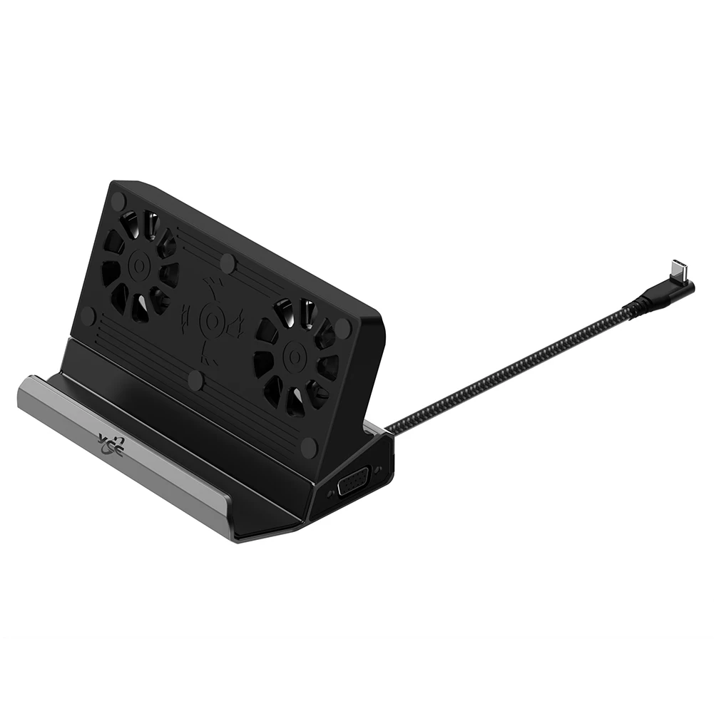

Док-станция для Steam Deck с вентилятором HDMI-совместимая 4k @ 60 Гц Gigabit Ethernet USB-C PD Полноскоростная зарядка для ROG Ally