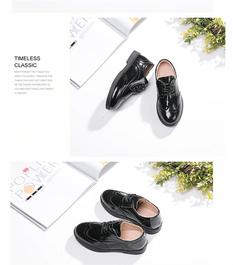 Zapatos infantiles para niños, zapatos de cuero genuino para niños, boda, espectáculo escolar, zapatos planos, mocasines