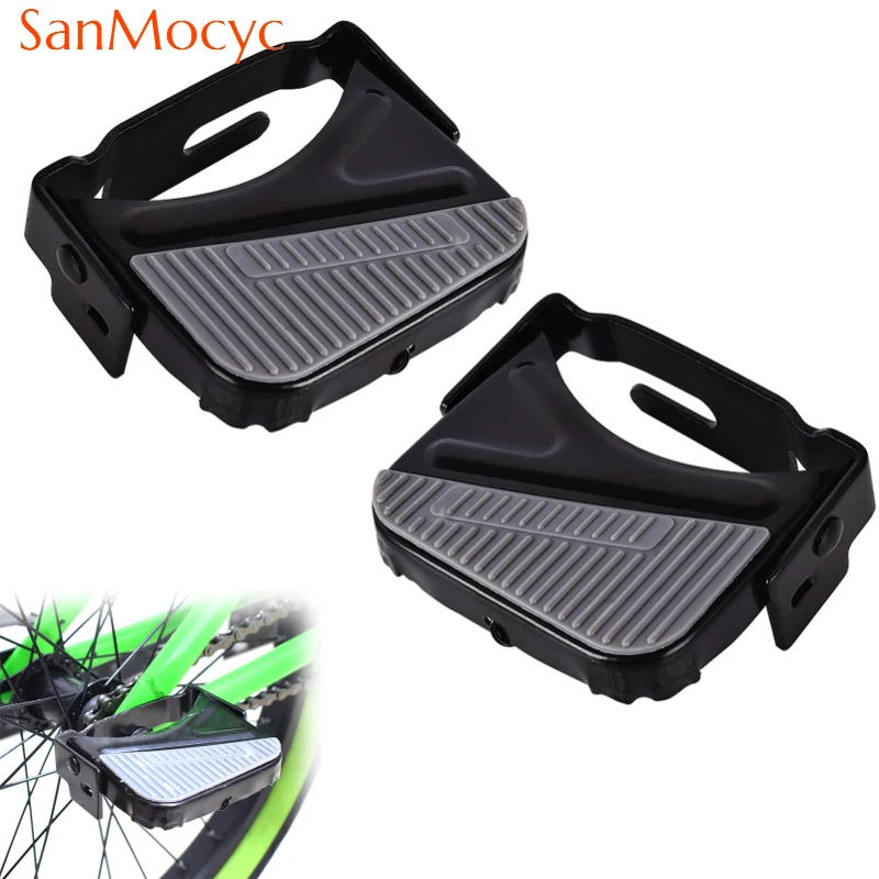 

1 Pair Bicycle Pedal Folding Footrest Mountain Bike Rear Pedal Cycle Parts Anti Slip Manganese Steel Pedals Cycling Accessories