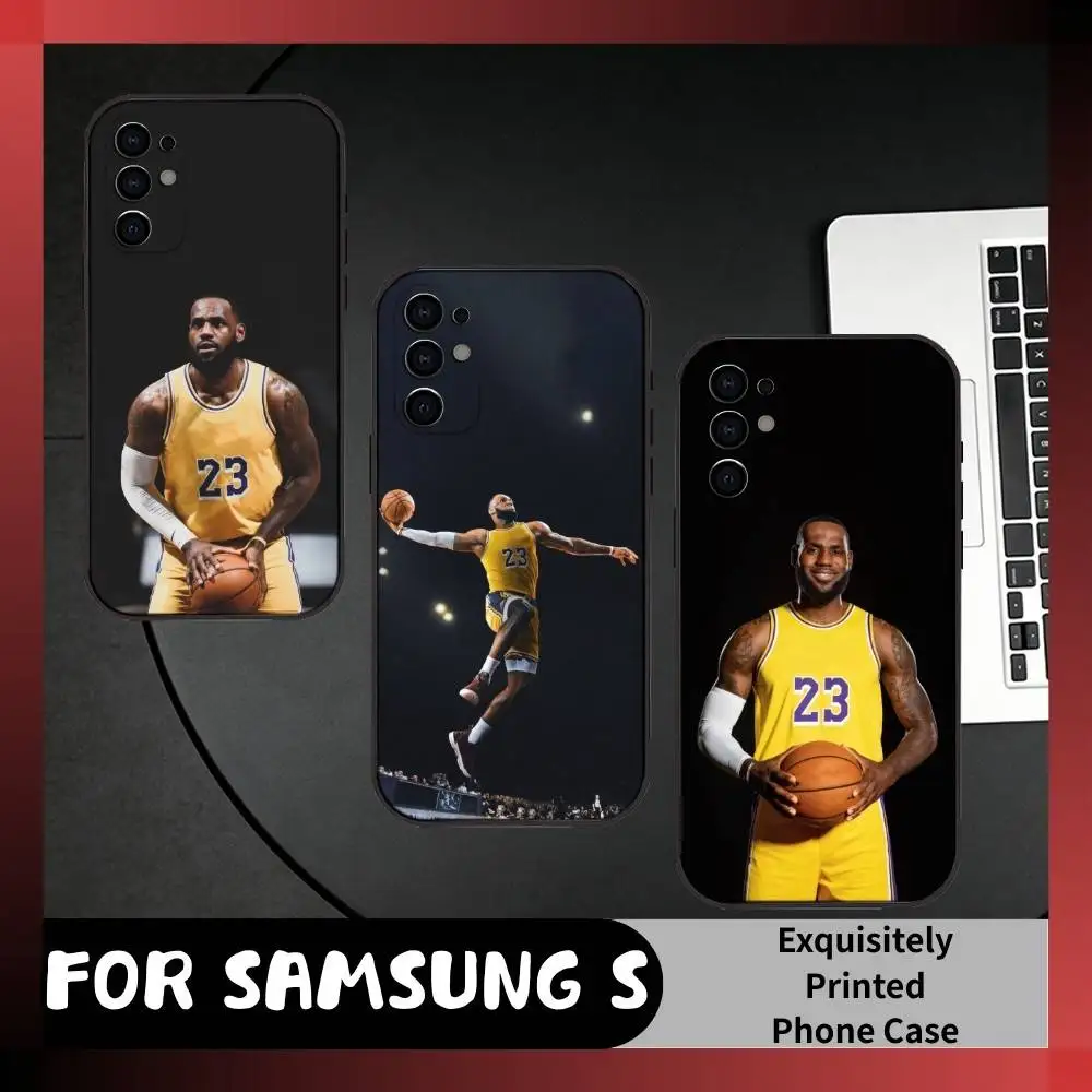 

Defender King LeB J-James-s Phone Case For Samsung S25,S24,S21,S22,S23,S20,Ultra,S26,Plus,Fe,Note,5G Black Cover