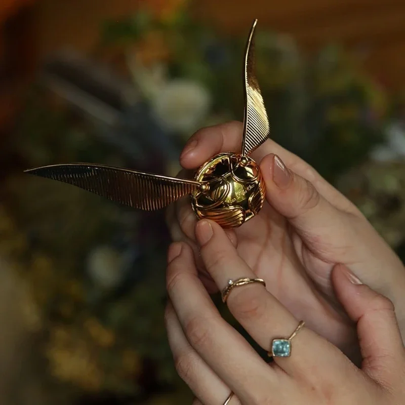 Imagem -02 - Golden Snitch Jewelry Box Organizer Ring Box Proposta de Casamento Lembrança Caixas de Armazenamento de Jóias Presentes de Aniversário Criativos