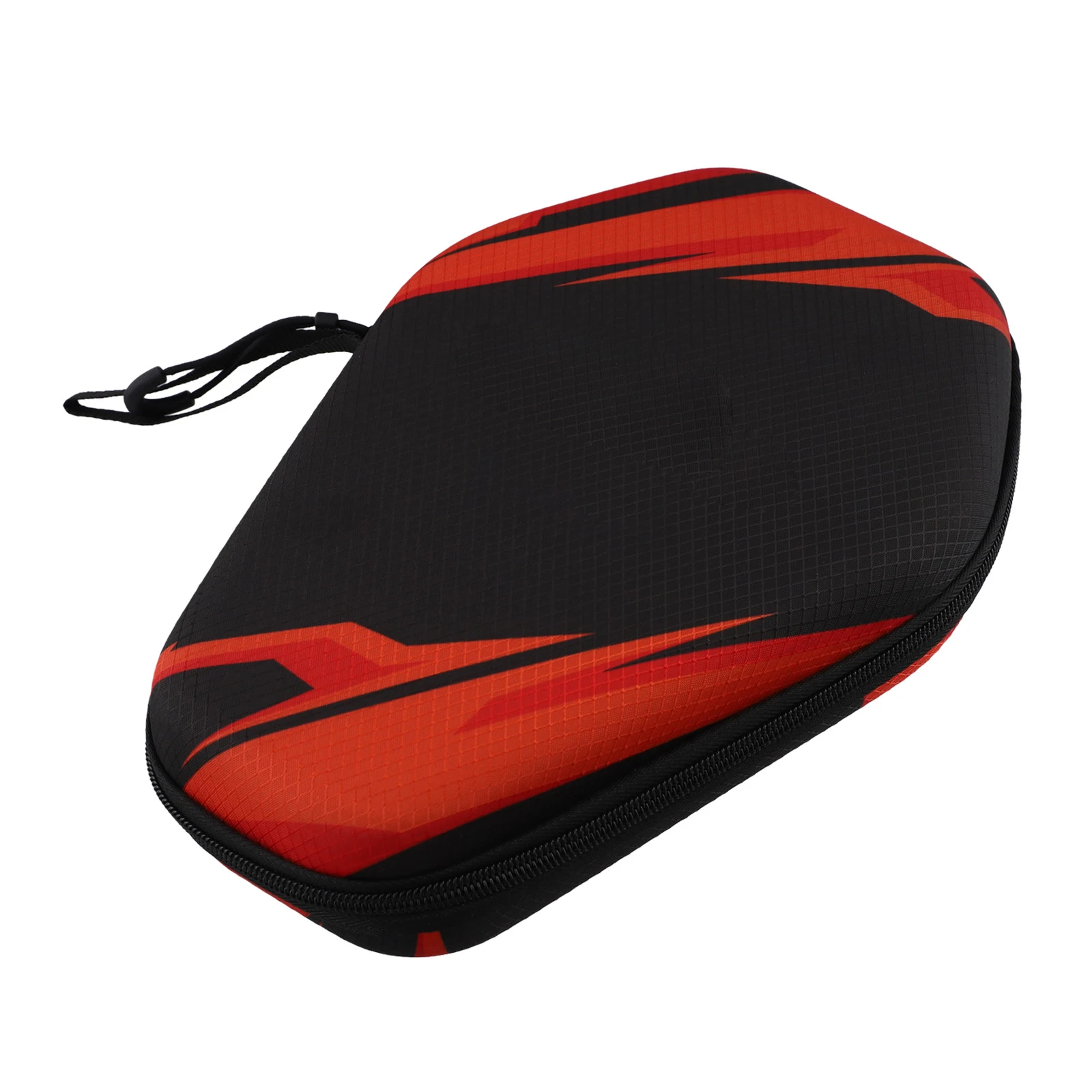 Hard Shell EVA Table Tennis Racket Bag with Large Storage Elastic Band to Hold Paddles and Balls Convenient Hand Strap