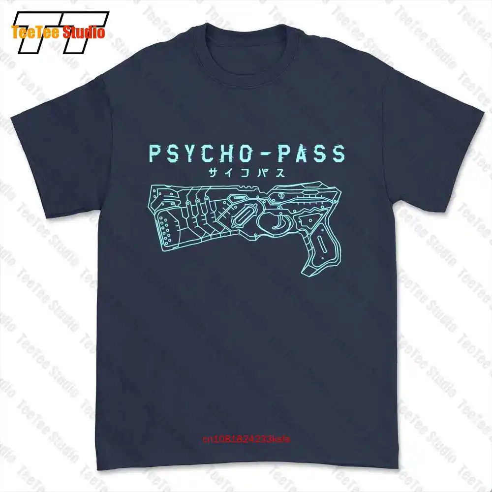 Psycho Pass Logo And Dominator Gun Weapon T-shirt Tee 29WO