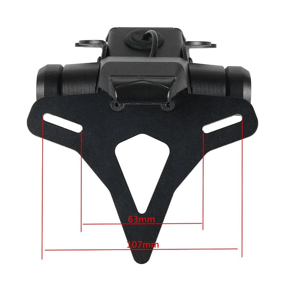 Motorcycle Modified Short License Plate Bracket For YAMAHA MT09 MT09-SP 2021 2022 2023 Fender Eliminator Registration Bracket