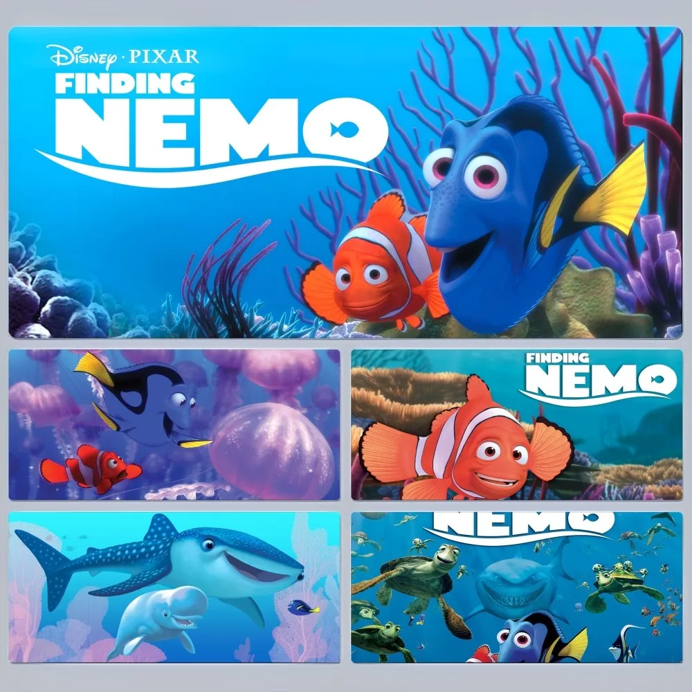 

Disney Finding Nemo Mousepad 80x30cm XL Lockedge Office Computer Desk Mat Table Big Mouse Cushion Non-slip for Teen Girl Bedroom