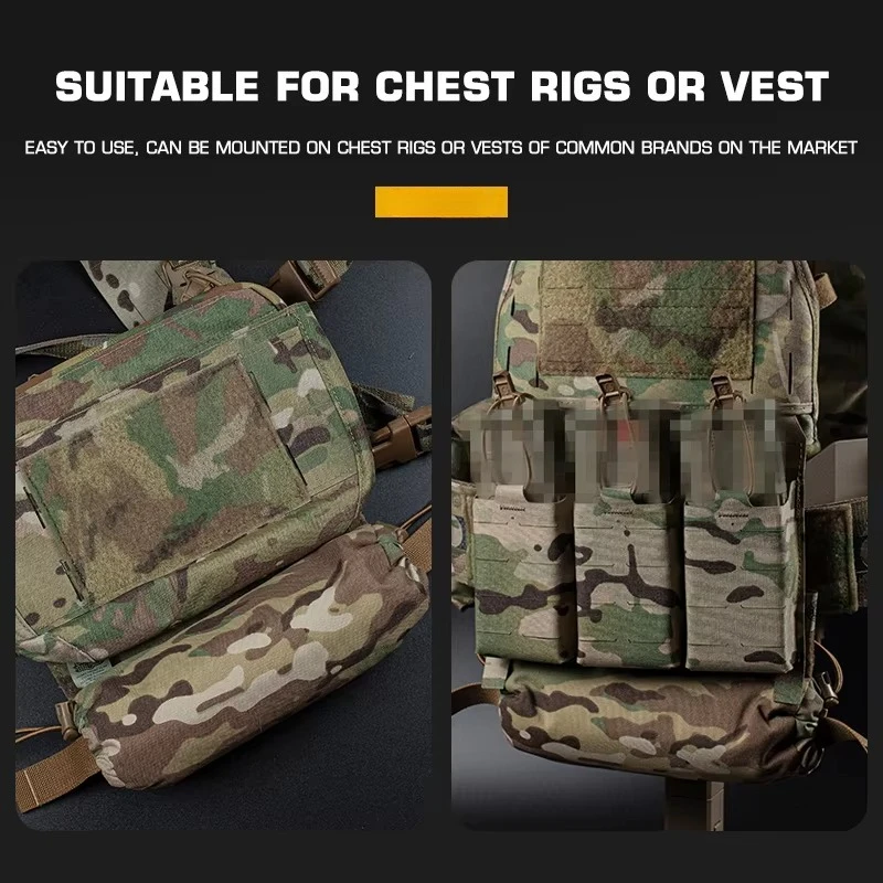 Tactical Trauma Pouch Roll 1 First-aid Kit D3CRM MK4 Waist Bag EDC Medical Rapid Belt Bag Airsoft Huntin Vest Plate Carrier Gear view 4