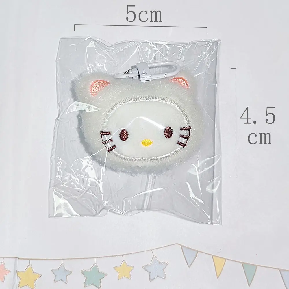 Sanrio Hello Kitty Portachiavi in peluche Simpatico cartone animato Zaino Ciondolo Ricamo Bambola Chiave per auto di moda per donne Giocattoli per bambini Regali