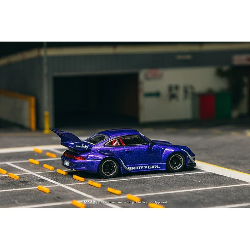 PreSale TW 1:64 RWB 993 ARMY GIRL Diecast مجموعة نماذج السيارة ألعاب Tarmac Works