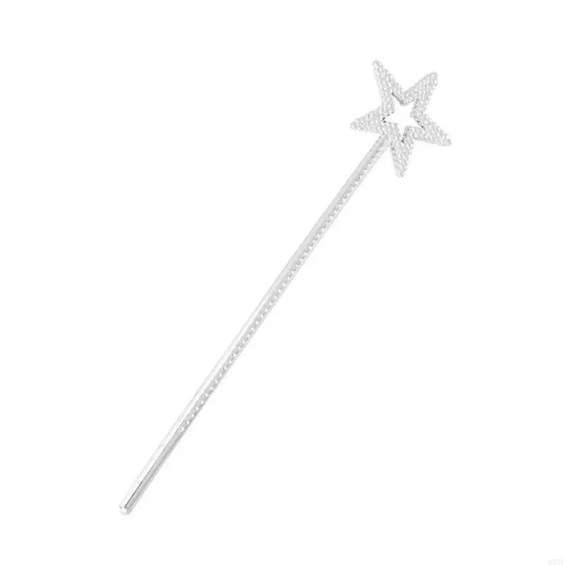 B95F Kids Girls Star Magics Wand Fairys Angel Wands Princess Star Wands Fairys Wand Halloween Cosplay Costume Props