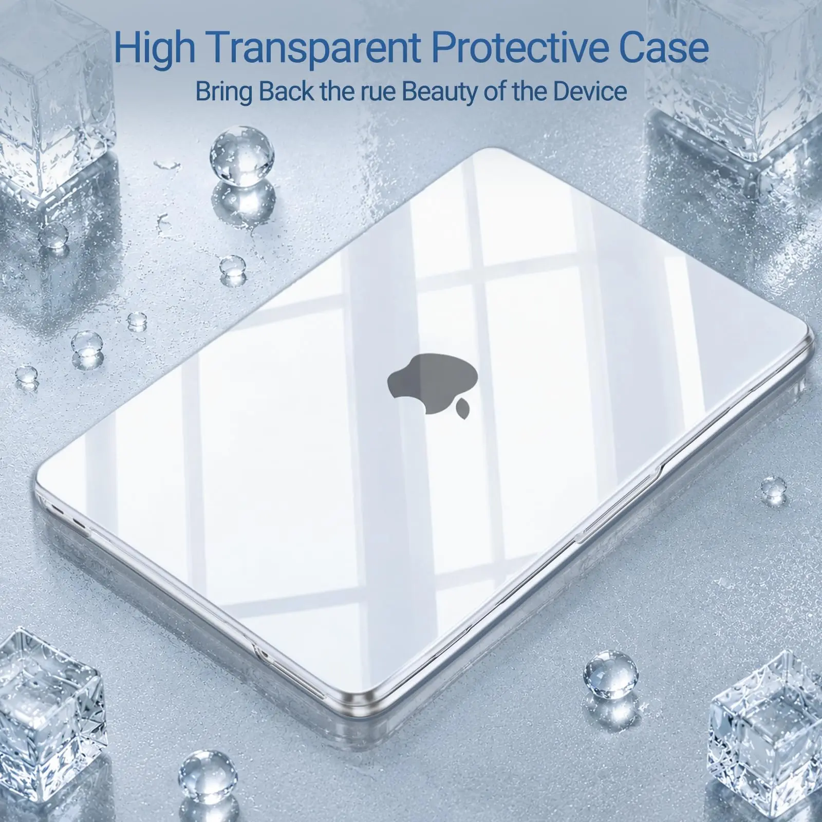 Hard Clear Laptop Case For MacBook Neo 13 inch Case 2026 Release A3404 With A18 Pro Chip Transparent Protective Hard Shell Cover