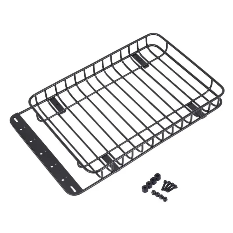 【STOCK】Metal 232x145mm Luggage Carrier Roof Rack for SCX10 II III TRX4 1/10 RC Crawler Car Upgrade Parts