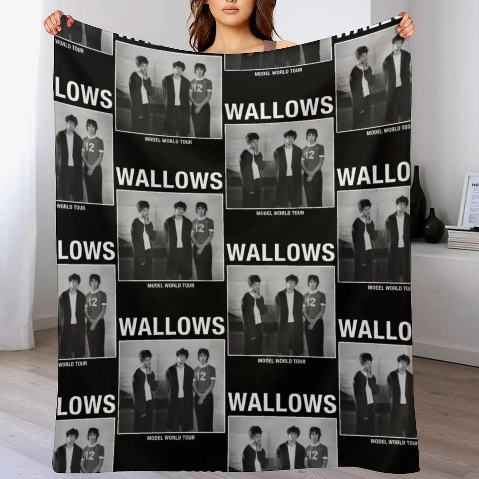 

Wallows Model World Tour Throw Blanket Bed covers manga Summer Beddings Furry Blankets
