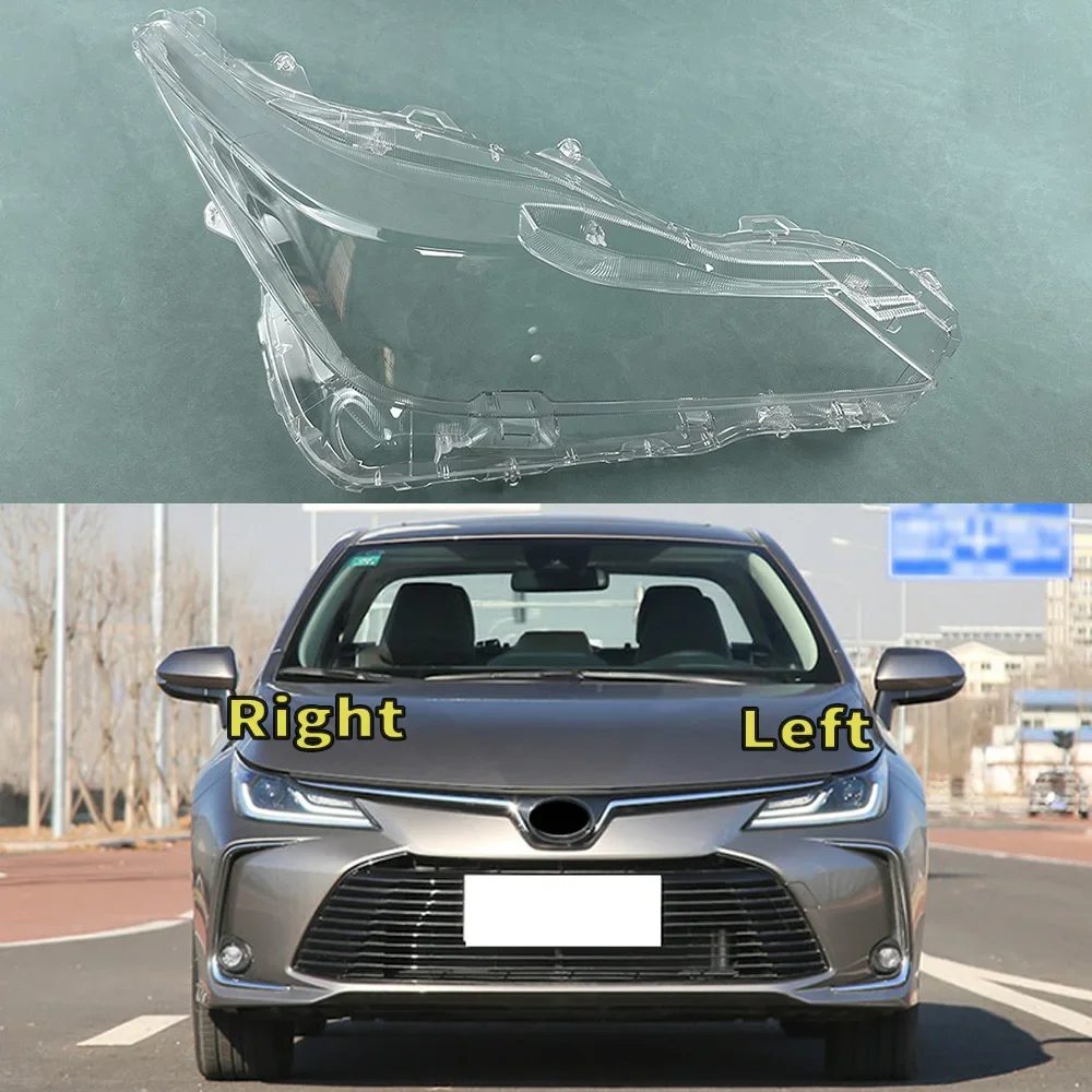 

For Toyota Corolla 2019 2020 2021 High Headlight Cover Shade Headlamp Shell Transparent Lampshade Lens Auto Replacement Parts