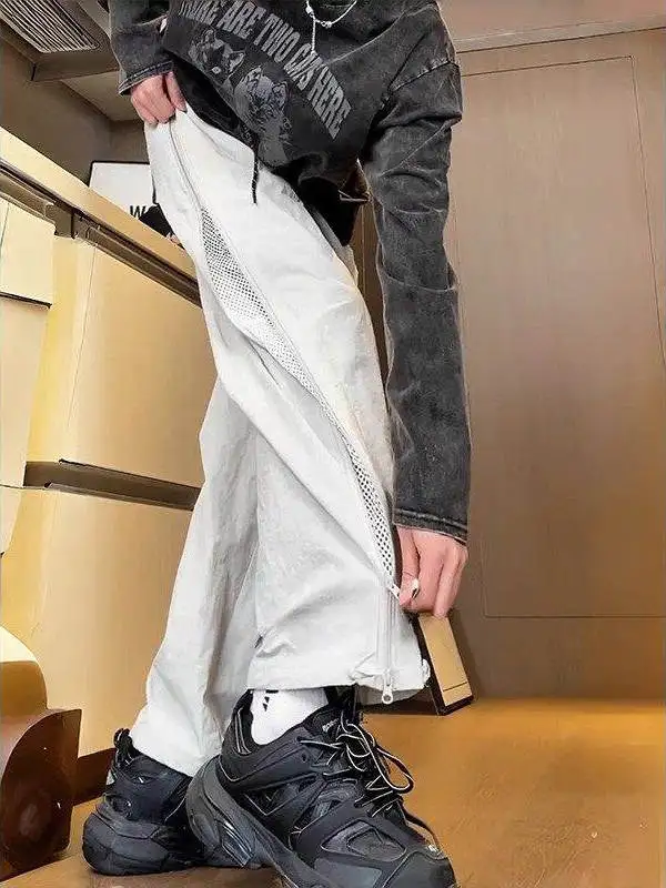 

Paris ey Me Breathable Qui Dry Men's Casual Pants Side Zipper Durable Functional Straight Leg Spor Trousers