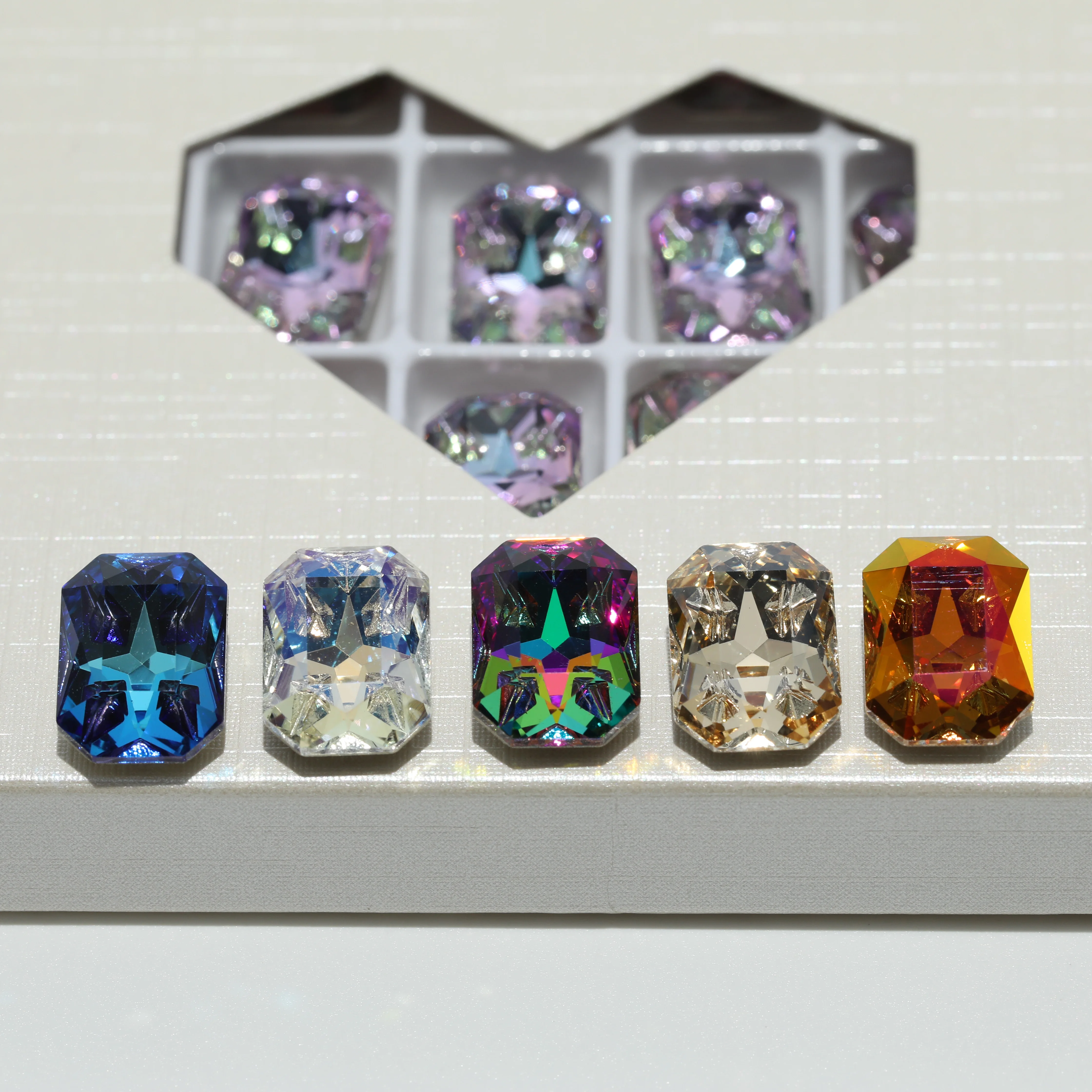 GRST Glänzende Kristalle DV4023 Achteckige Fancy Stones Premium Meteorite Serie Strasssteine DIY-Zubehör für Nagelkunst und Hochzeitskleider – Detail 6