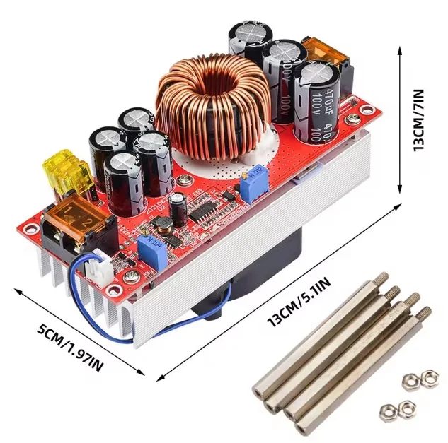 1pcs/lot 1800W 40A boost power module DC-DC constant voltage and current adjustable power module 12-60V boost 12-90V