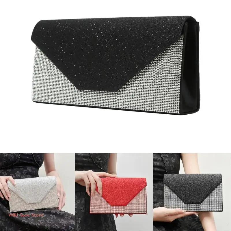 Sparkling Crystal Evening Purse Trend Elegant Evening Purse for Women Enhances Your Elegances at Social Event & Galas