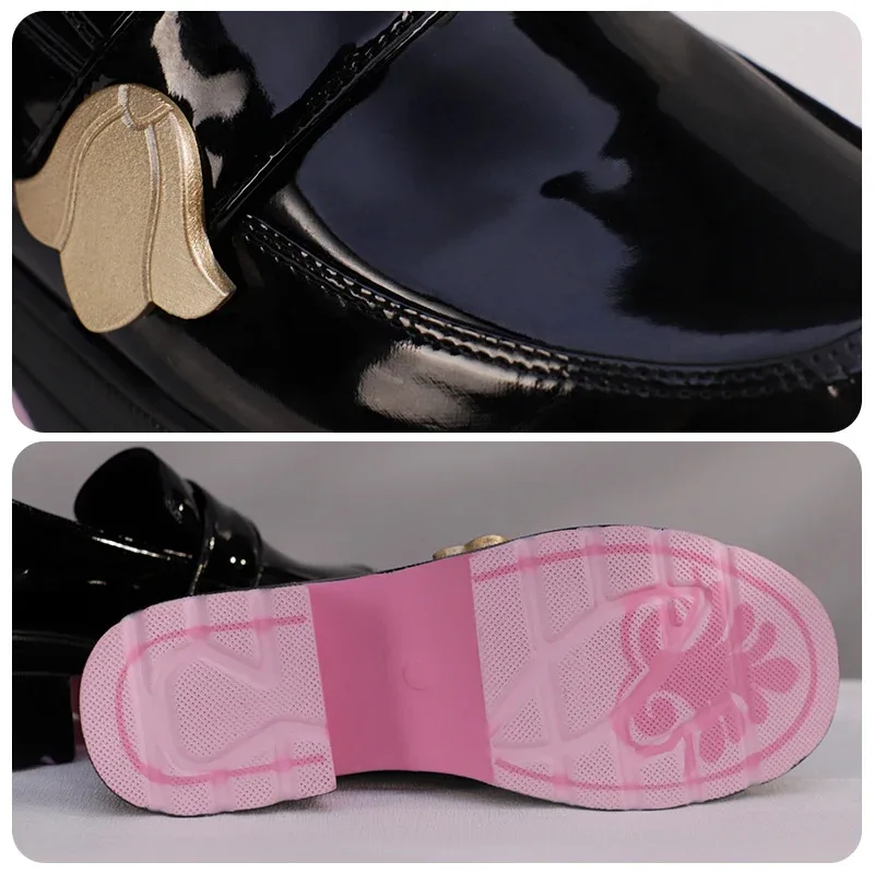 Zapatos de Cosplay, juego Honkai Star Rail Hyacine, accesorios de Cosplay, botas de Carnaval de Halloween, zapatos de PU hechos a medida