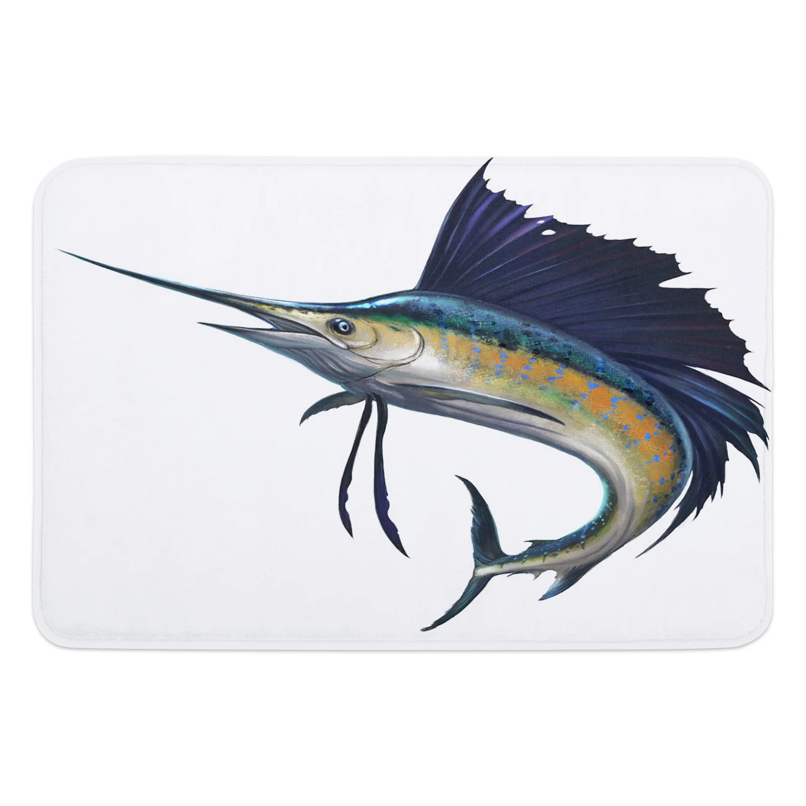 Beakfish Marine Life Kitchen Floor Mat Living Room Decor Carpet Home Hallway Entrance Doormat Balcony Door Anti Slip Rug