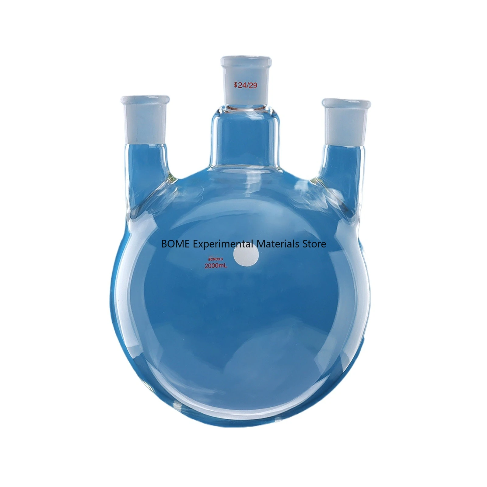 

S19 Three Neck Flask 50-50000ml Round Bottom Distillation Thick Wall High Borosilicate Glass Lab Equipment