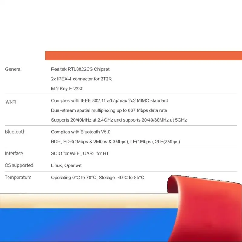 

Модуль M.2 SDIO Wi-Fi AC200 для R2S Plus-X62A