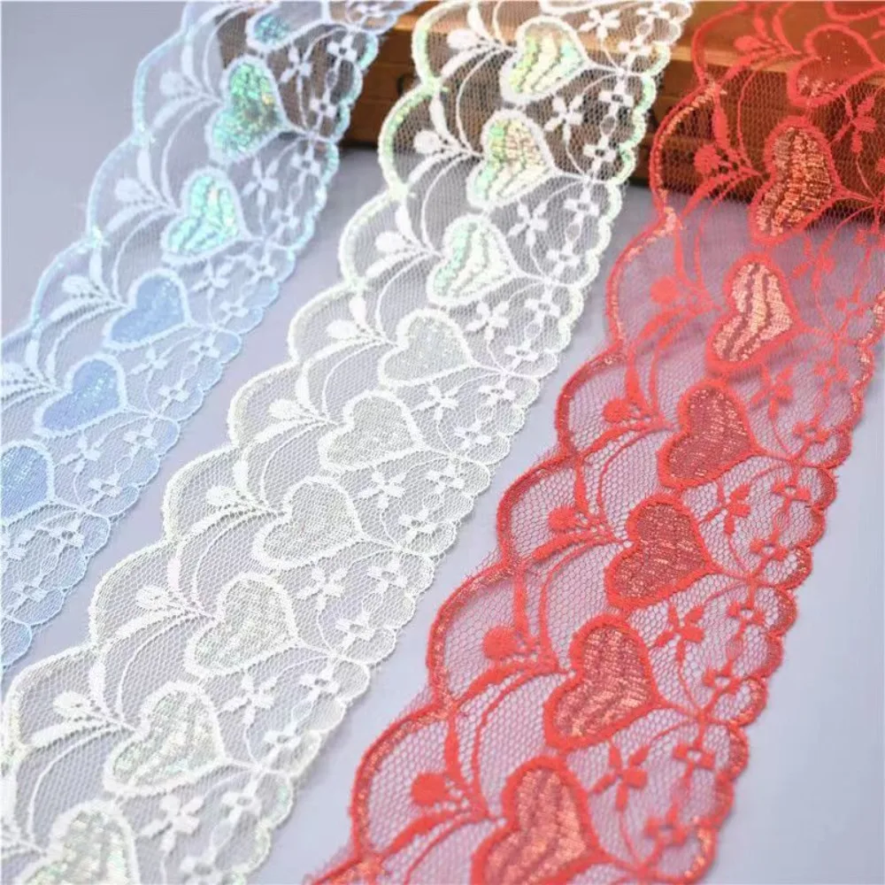 New Hollowed Out Ribbon Rainbow Gold Wire Lace Curtain Bedding Lace 9 Meters Long 7.8cm Wide DIY Apparel Sewing Supplies