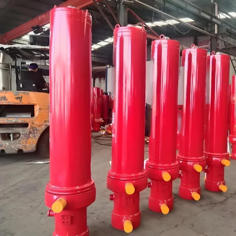Best Selling 2500mm Telescopic Hard Chrome Plated Piston Rod Efficient Hydraulic Cylinder for Tipper Truck Lifting