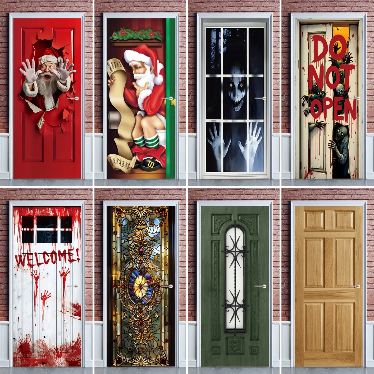 papai-noel-buraco-madeira-grao-porta-adesivos-porta-aberta-zumbis-sangue-handprint-pvc-feriado-simulado-vidro-porta-de-madeira-decoracao-casa