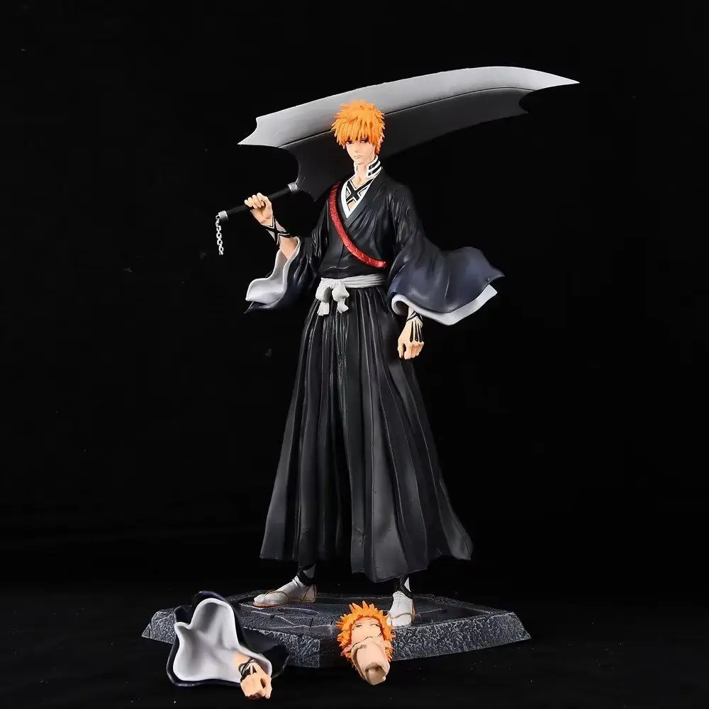 33CM Anime Bleach Kurosaki Ichigo GK Statue Pvc Action Figures Collection Model Doll Toys Gifts