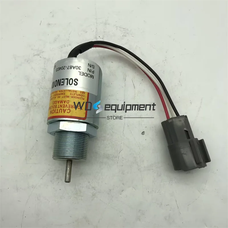 Stop Solenoid 30A87-20402 30A87-20401 For Mitsubishi L3E S3L S4L Volvo Terex Schaeff Pel Job