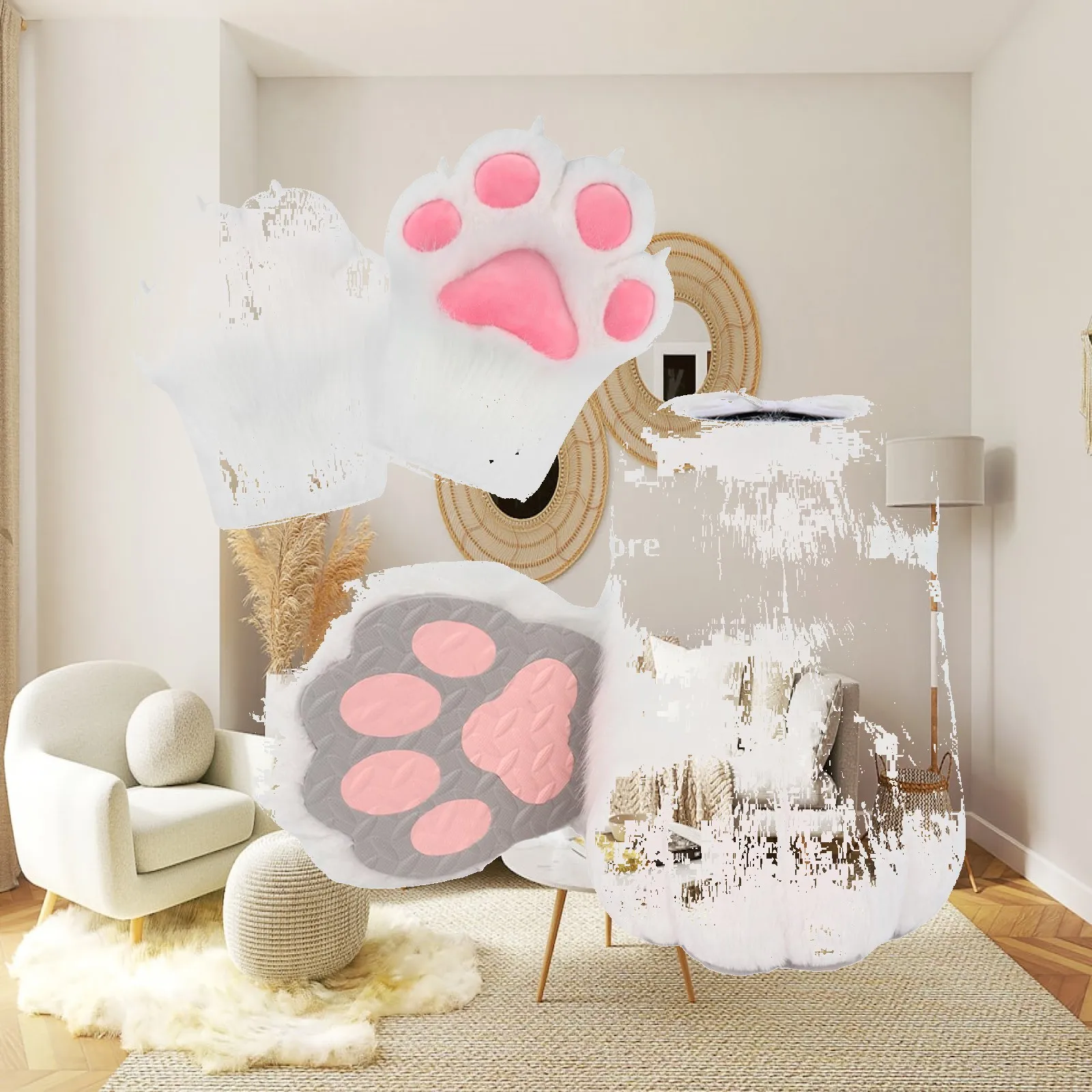 Cosplay Animal Paws for Women Costume Accessories for Club Carnival Party