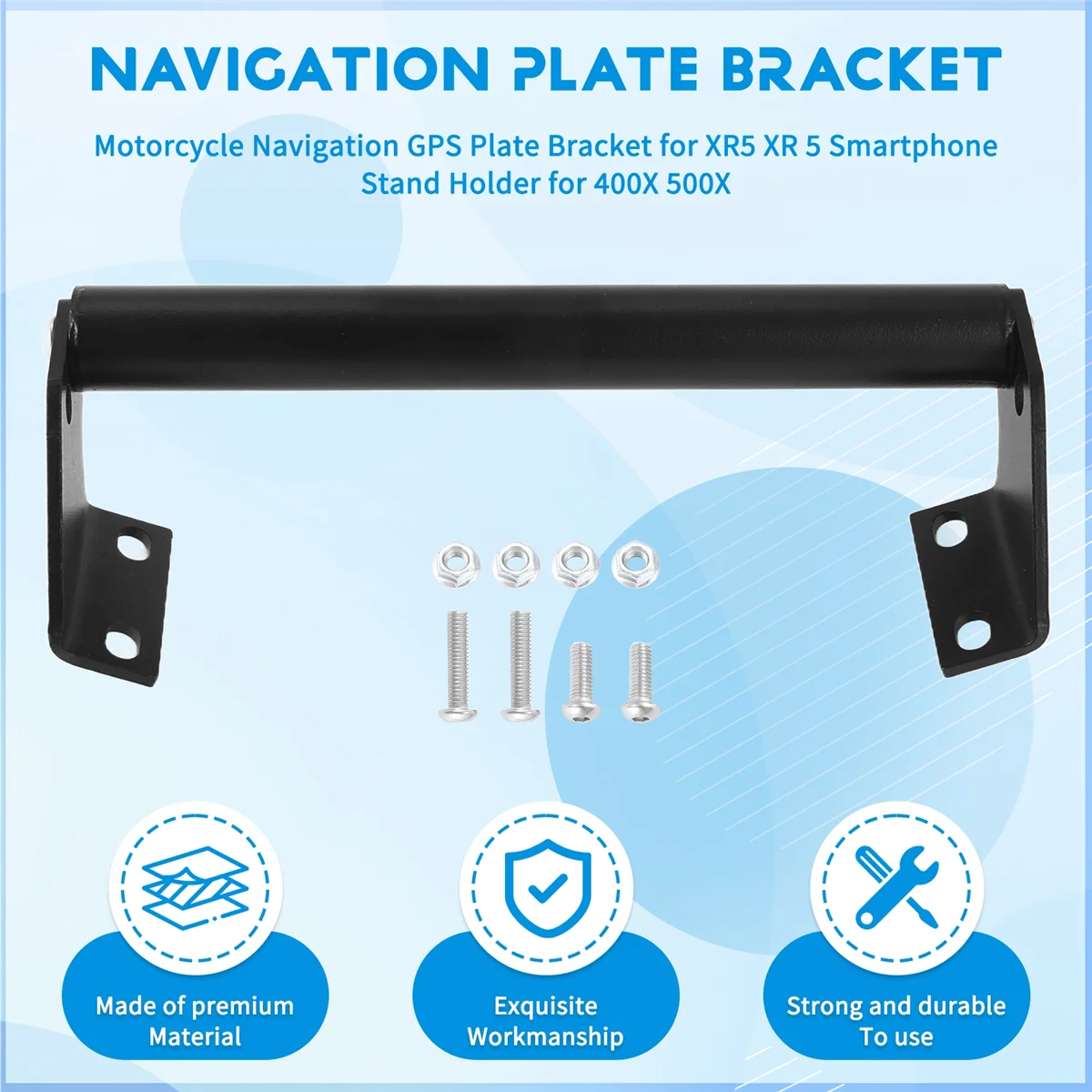 

Premium Motorcycle Navigation GPS Plate Bracket for Montana XR5 XR 5