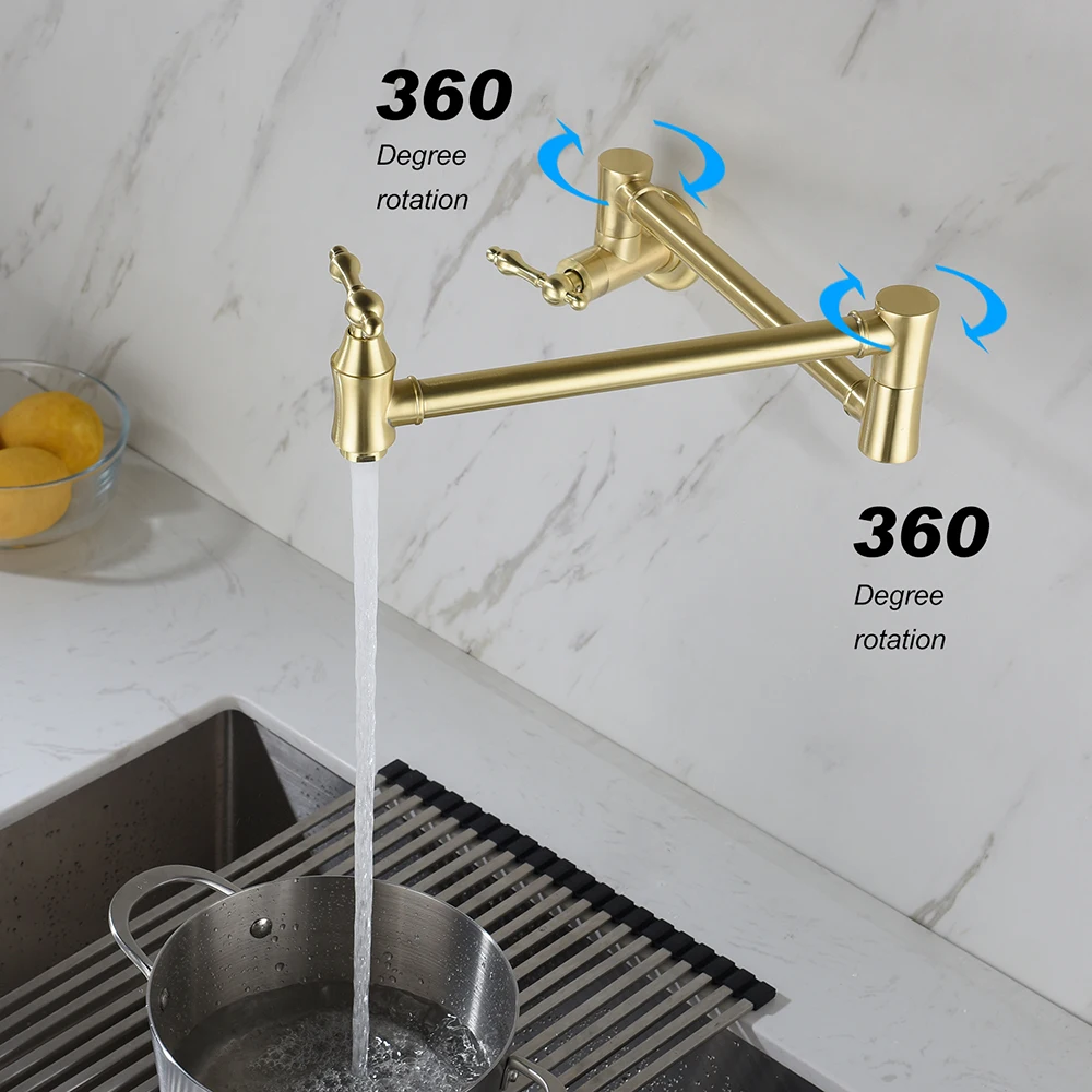 Kitchen Faucets Stream Spray Head Hot Cold Water Tap Stainless steel Rotation Kitchen Mixer Tap Crane ﻿Kitchen Sink Faucet