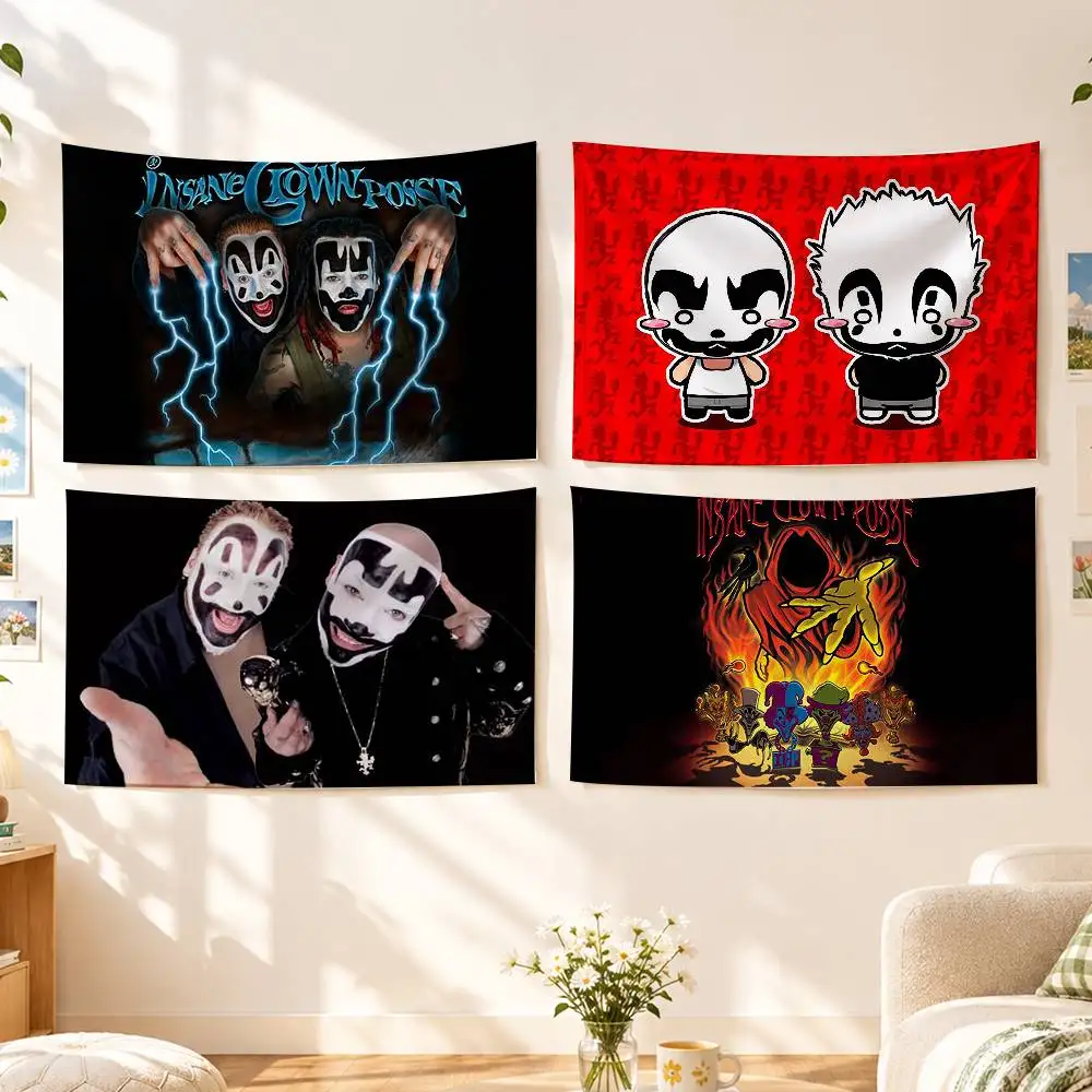 Horrorcore Hip Hop Insane C-Clown Posse  Flags Wall Hanging Background Art Banner for Bedroom Home Outdoor Decor