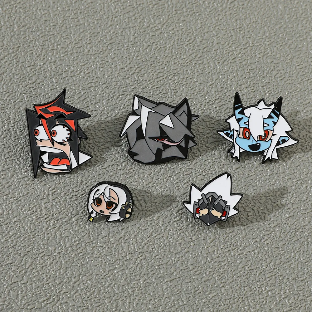 Zenless Zone Zero 0 Peripheral Products Cute Cartoon Q-version Character Badge Nicole Demara Wise Anby Demara Von Lycaon Brooch